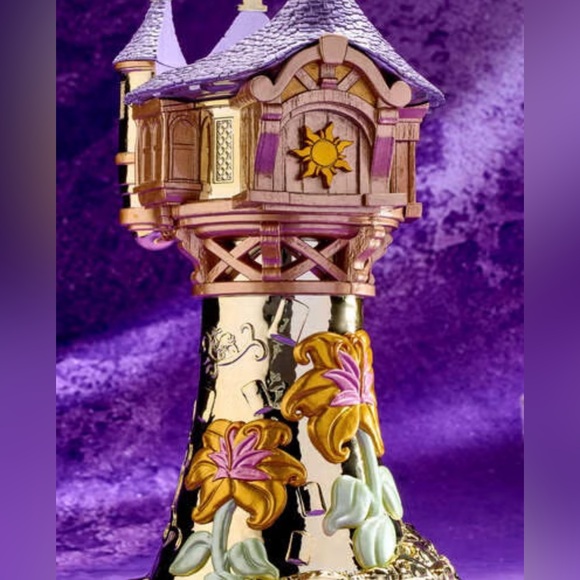 Disney Princess Bath And Body Works NWT Rapunzel Pedestal 3 Wick Candle Holder - Picture 6 of 10